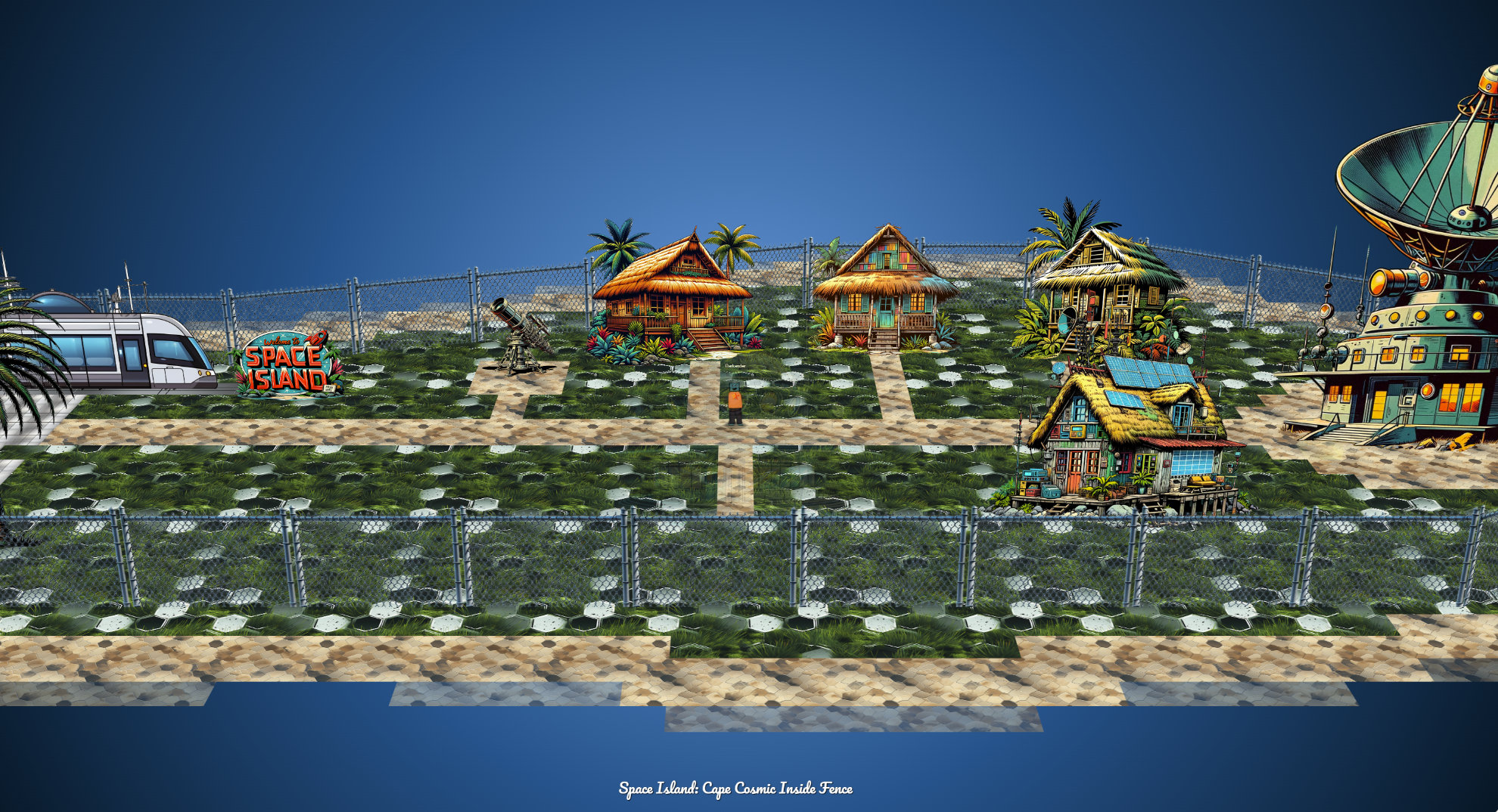 Space Island - Cape Cosmic Inside Fence